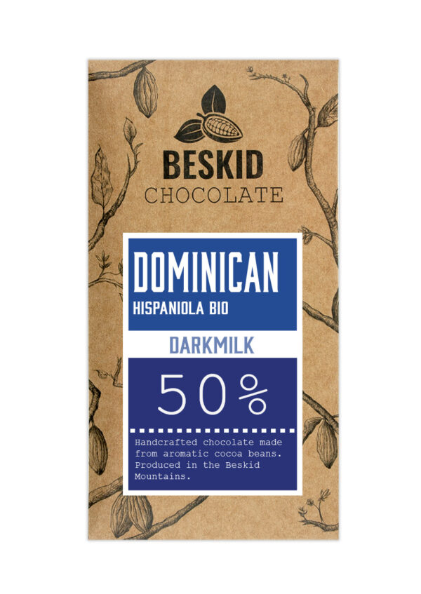 Czekolada mleczna Dominikana Hispaniola BIO 50% darkmilk