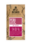 Czekolada Peru Satipo BIO z liśćmi stewii 98% ciemna bez cukru