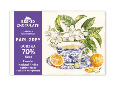 Czekolada gorzka Earl Grey 70%
