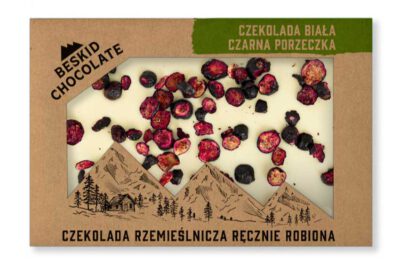 White chocolate 32% with blackcurrant 70g