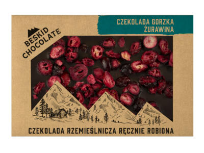 Czekolada gorzka 72% z żurawiną 70g