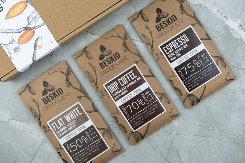 Zestaw prezentowy czekolady z dodatkiem kaw - seria Coffee Time