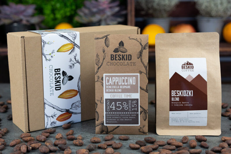Zestaw prezentowy Beskidzki blend z czekoladą
