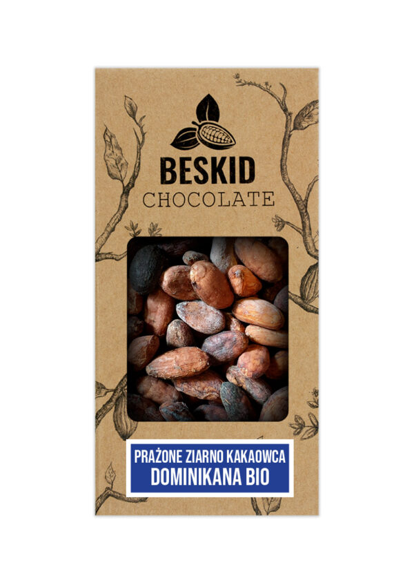 Roasted Dominican Republic Hispaniola cocoa beans BIO 200g
