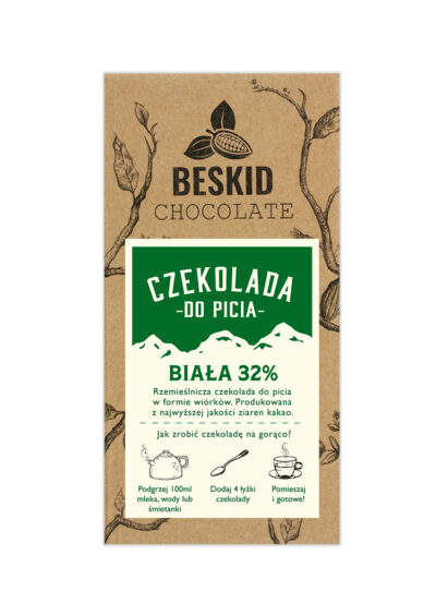 Beskid white drinking chocolate 32% 200g