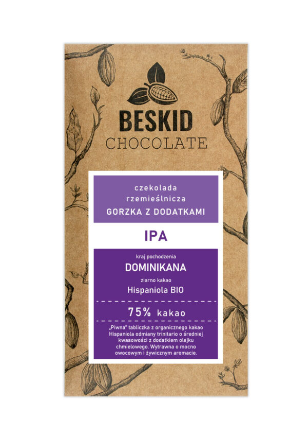 Czekolada ciemna z chmielami IPA 75%