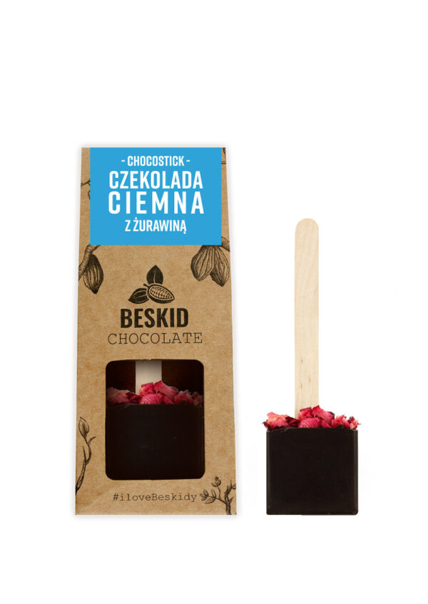 Dark chocolate chocostick with cranberries 45g