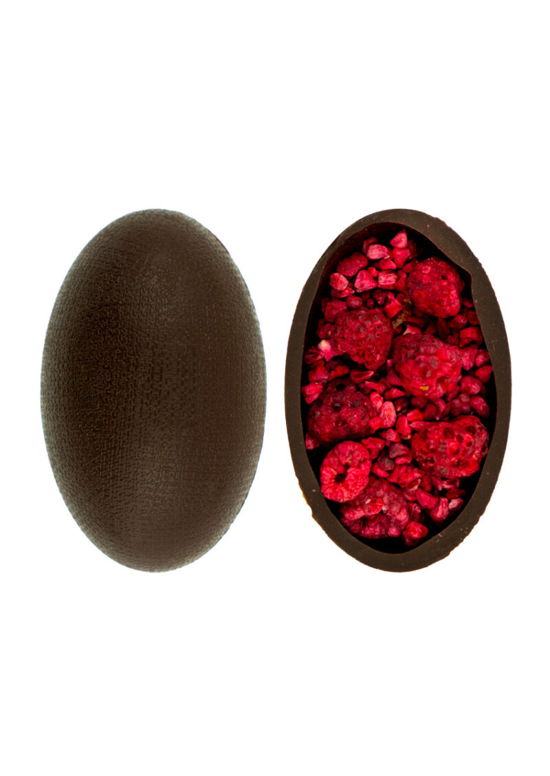 Chocolate Bomb Egg ciemna z malinami i chili