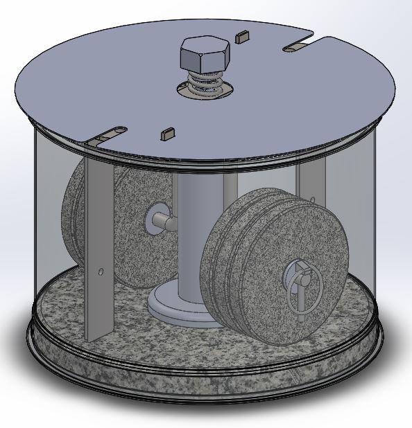 Obsada kamieni melangera - stal nierdzewna (duża)