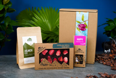 Zestaw prezentowy kawa, herbata i czekolada