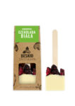 White chocolate chocostick with cherries 45g