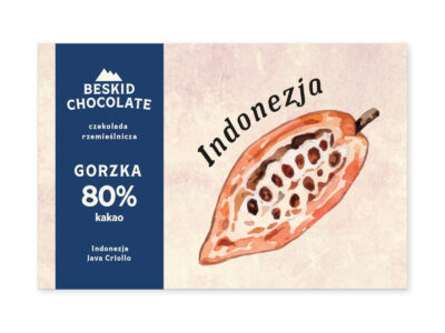 Czekolada gorzka Indonezja Java Criollo 80% 70g