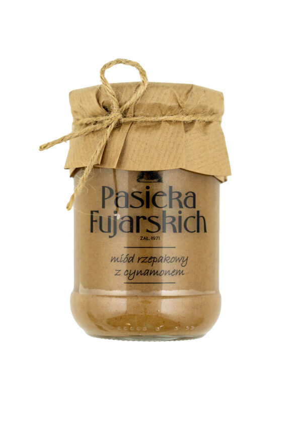 Pasieka Fujarskich - miód rzepakowy z cynamonem 350g