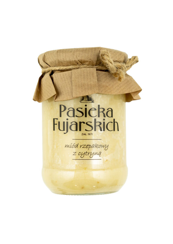 Pasieka Fujarskich - miód rzepakowy z cytryną 350g