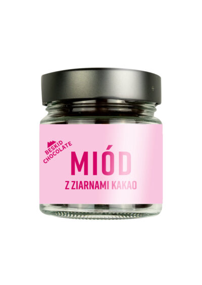 Miód z ziarnami kakao