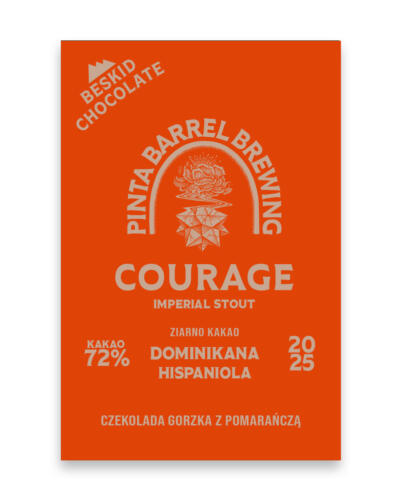 Czekolada Courage 72% gorzka z pomarańczą