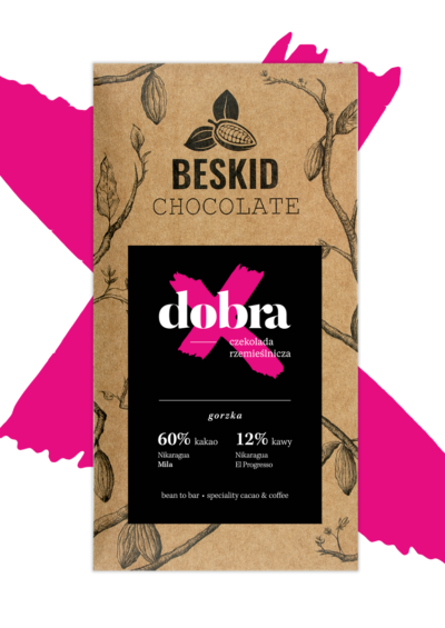 Czekolada ciemna 60% z kawą Dobra Nikargua El Progresso