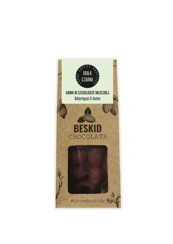 Kawa w mlecznej czekoladzie Nikaragua El Avion Mała Czarna 50g