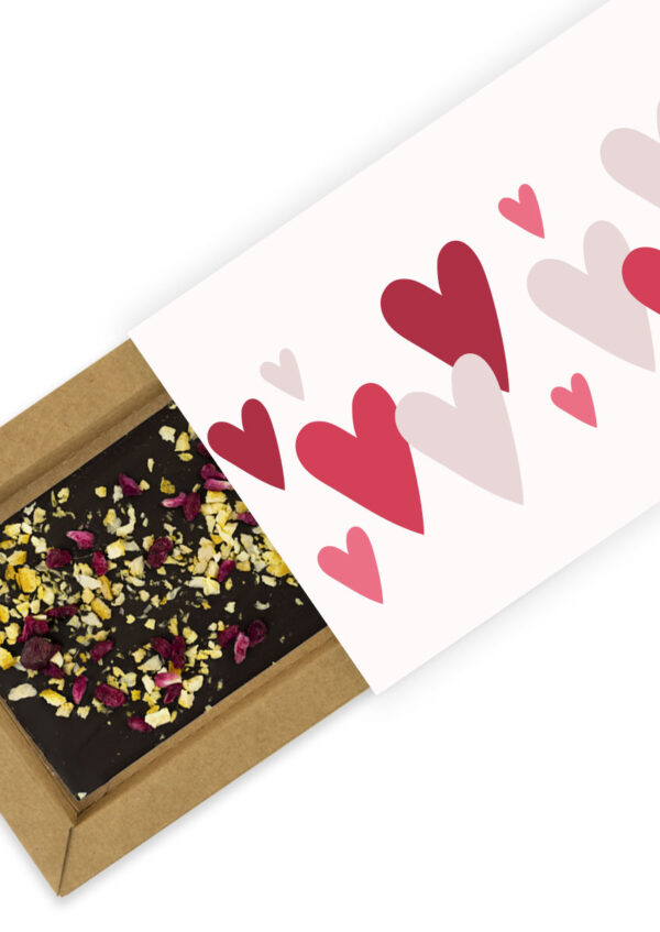 Walentynki - Czekolada gorzka z pomarańczą i granatem