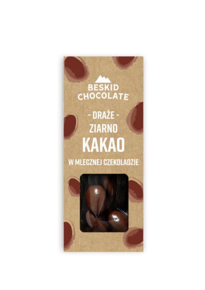 Ziarno kakao w mlecznej czekoladzie 50g