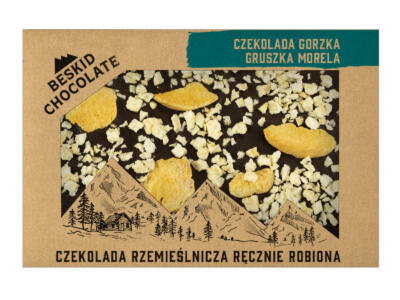 Czekolada gorzka z gruszką i morelą