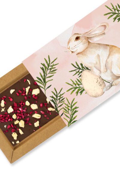 Wielkanoc - czekolada mleczna z ananasem i maliną