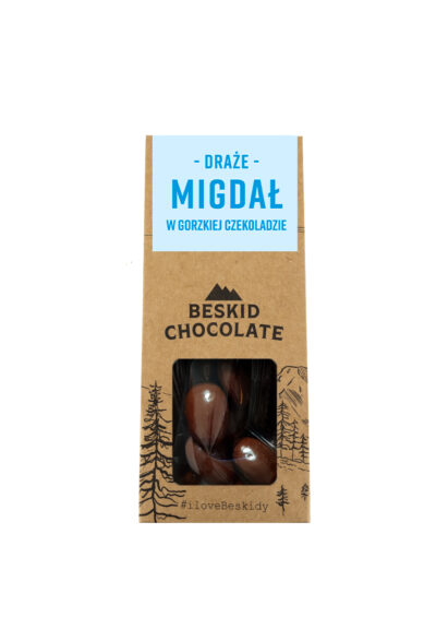 Almond in dark chocolate 50g