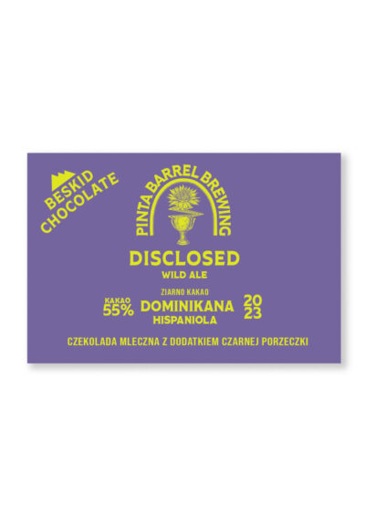 Czekolada Disclosed Dominikana Hispaniola 55% darkmilk z dodatkiem czarnej porzeczki