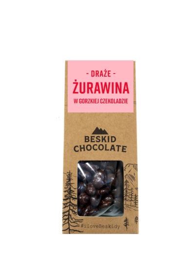 Cranberries in dark chocolate 50g