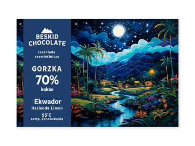 Dark chocolate Ecuador Hacienda Limon 70% low conching temperature