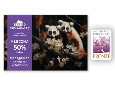 Darkmilk chocolate Madagascar 50% with vanilla