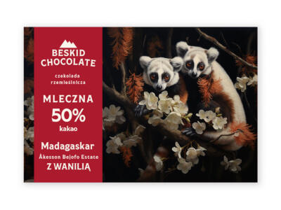 Czekolada mleczna Madagaskar 50% z wanilią