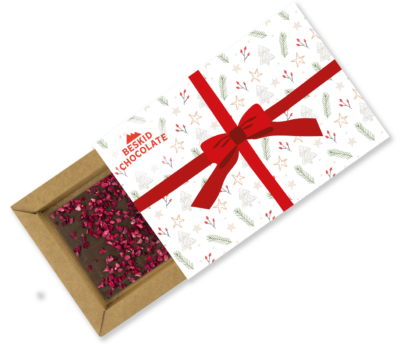 Christmas - Milk chocolate with raspberries