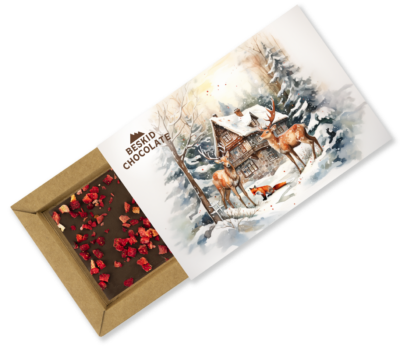 Boże Narodzenie - Czekolada mleczna z truskawkami