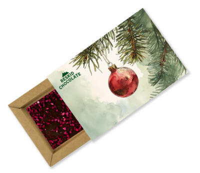 Boże Narodzenie - Czekolada mleczna z malinami