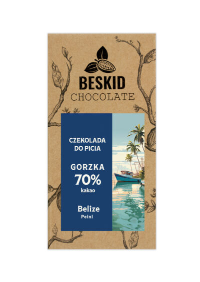 Drinking dark chocolate 70% Belize Peini