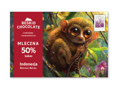 Czekolada mleczna Indonezja Borneo Berau 50%