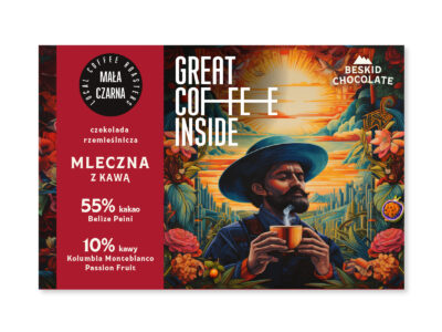 Darkmilk chocolate 55% Mała Czarna with coffee