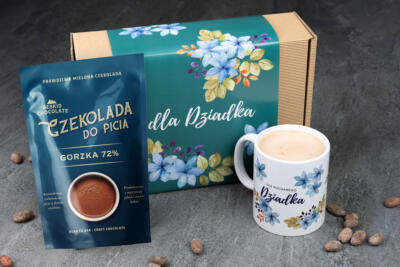 Prezent DLA DZIADKA kubek i czekolada do picia