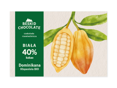 White chocolate 40% Dominican Hispaniola BIO