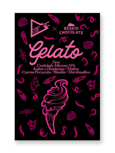 Milk chocolate 55% Funky Fluid Gelato Nero