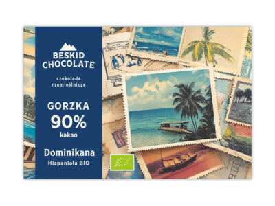 Czekolada gorzka Dominikana Hispaniola BIO 90%