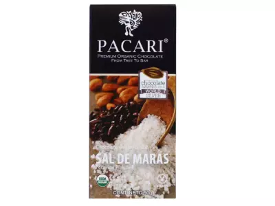 Pacari 60% ciemna z solą z Cuzco i nibsami kakao