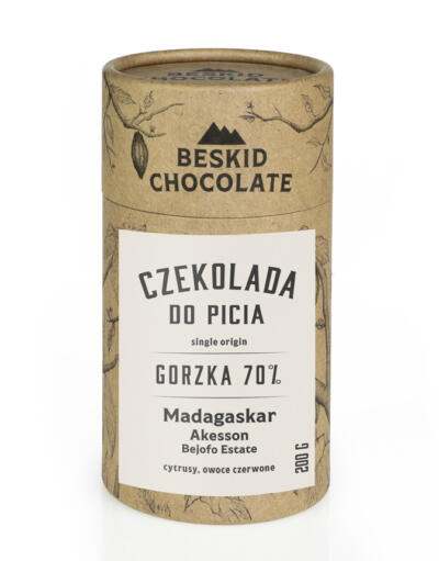Czekolada do picia gorzka 70% Madagaskar Akesson's 200g