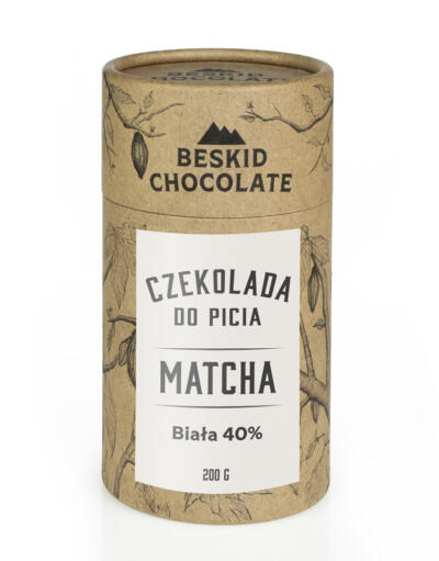 Czekolada do picia biała 40% Matcha 200g