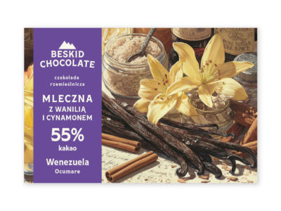 Czekolada mleczna 55% Wanilia Cynamon