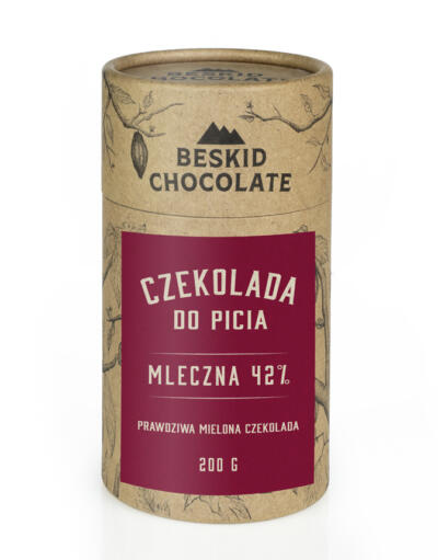 Beskid mleczna czekolada do picia 42% 200g tuba