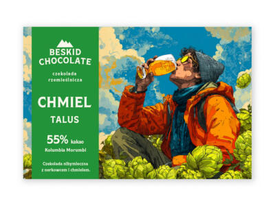 Czekolada nibymleczna 55% z chmielem TALUS