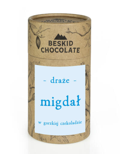 Draże migdał w gorzkiej czekoladzie 160 g