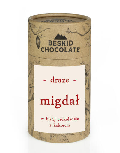 Draże migdał w czekoladzie kokosowej 160 g